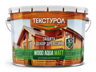 Текстурол WOOD AQUA MATT деревозащитное средство на вод. основе, Палисандр, 10 л